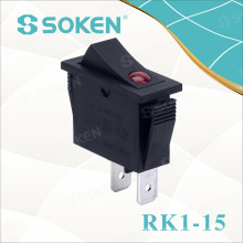 Soken Rk1-15 1X1n Lens sur Off Rocker Switch